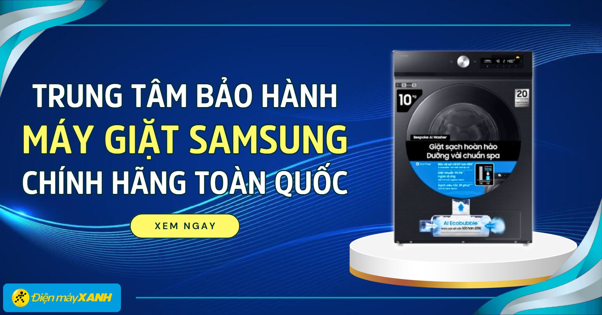 Trung tâm bảo hành máy giặt Samsung chính hãng toàn quốc