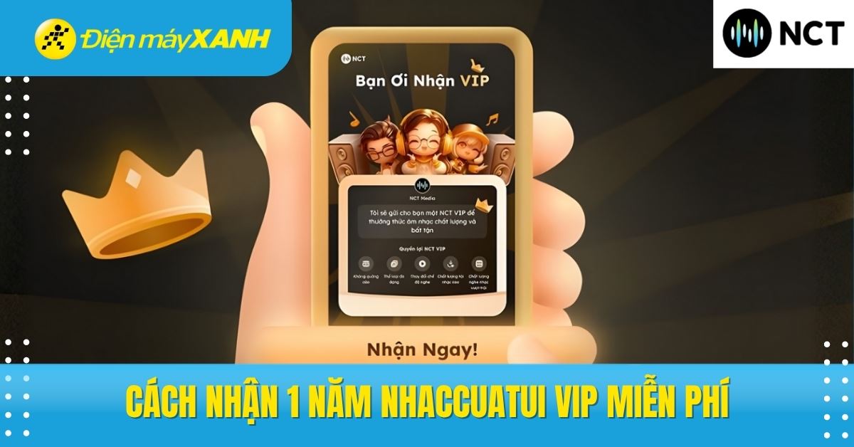 Cách nâng cấp NhacCuaTui VIP miễn phí 1 năm và chia sẻ cho bạn bè