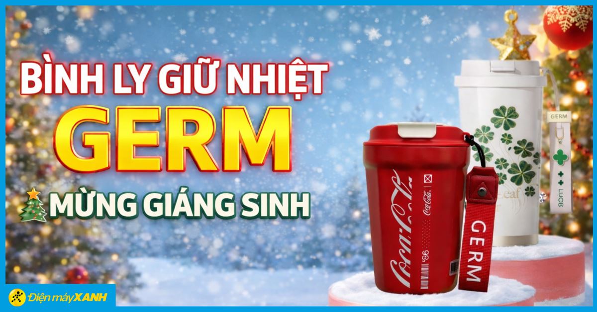 BÌNH LY GIỮ NHIỆT GERM - MỪNG GIÁNG SINH