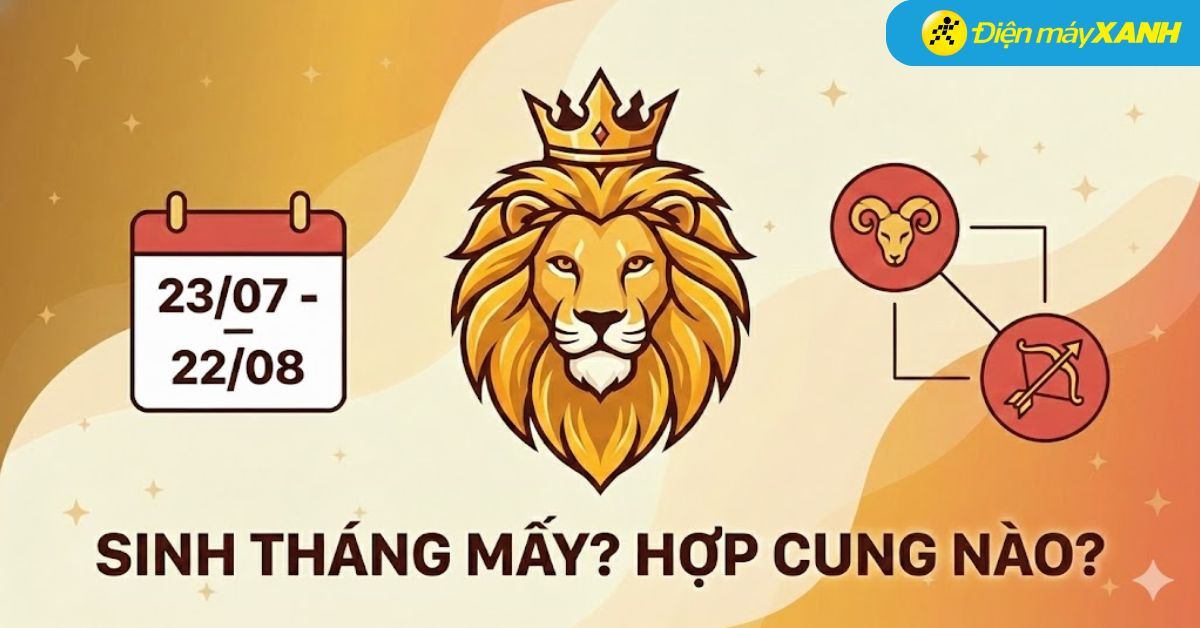 Cung Sư Tử sinh tháng mấy? Hợp với cung nào? Đặc điểm tính cách nổi bật