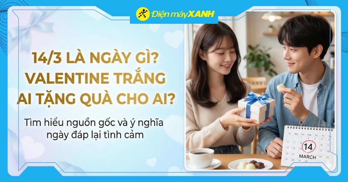 14/3 là ngày gì? Valentine Trắng ai tặng quà cho ai? Ý nghĩa và nguồn gốc