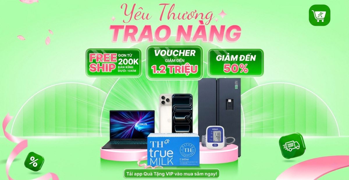 MWG SHOP - LỊCH SALE - ƯU ĐÃI ĐẶC BIỆT TÔN VINH PHÁI ĐẸP