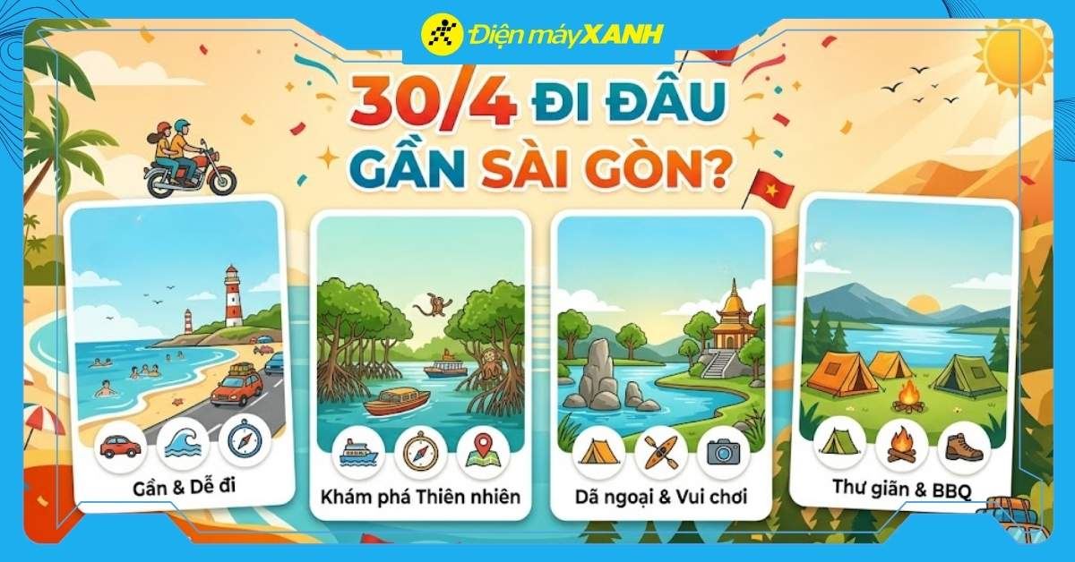 30/4 đi đâu gần Sài Gòn? Top 20+ địa điểm vui chơi nhất định phải ghé
