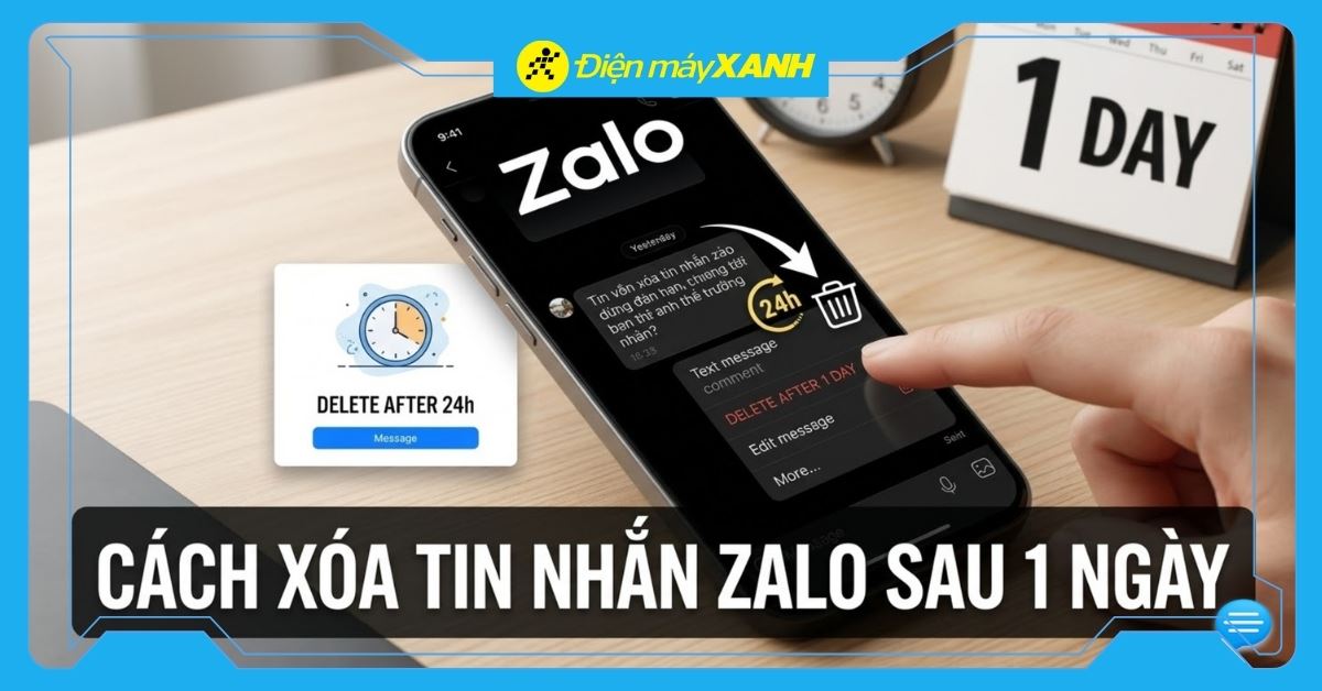 Cách xoá tin nhắn sau 1 ngày trên Zalo vĩnh viễn, phân biệt với thu hồi tin nhắn
