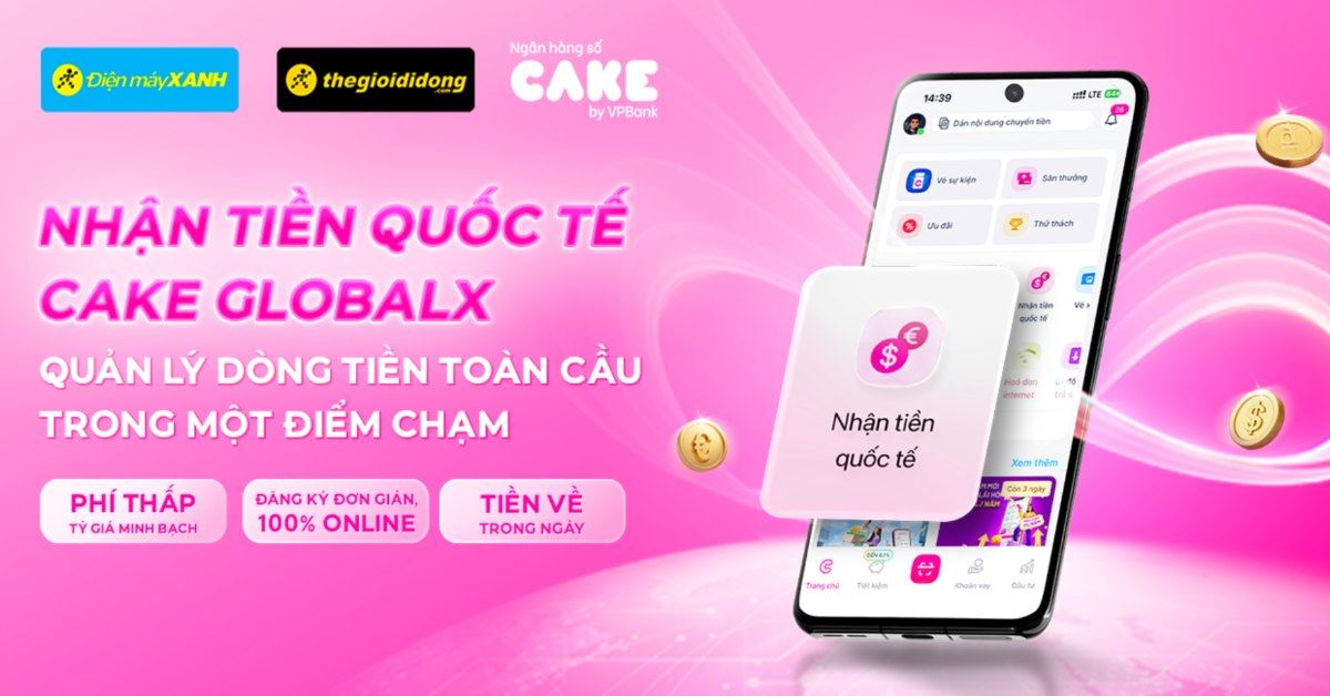 Người thân gửi tiền từ nước ngoài về, đến ngay Điện máy XANH để được hỗ trợ nhận với hạn mức lên đến 50.000 USD