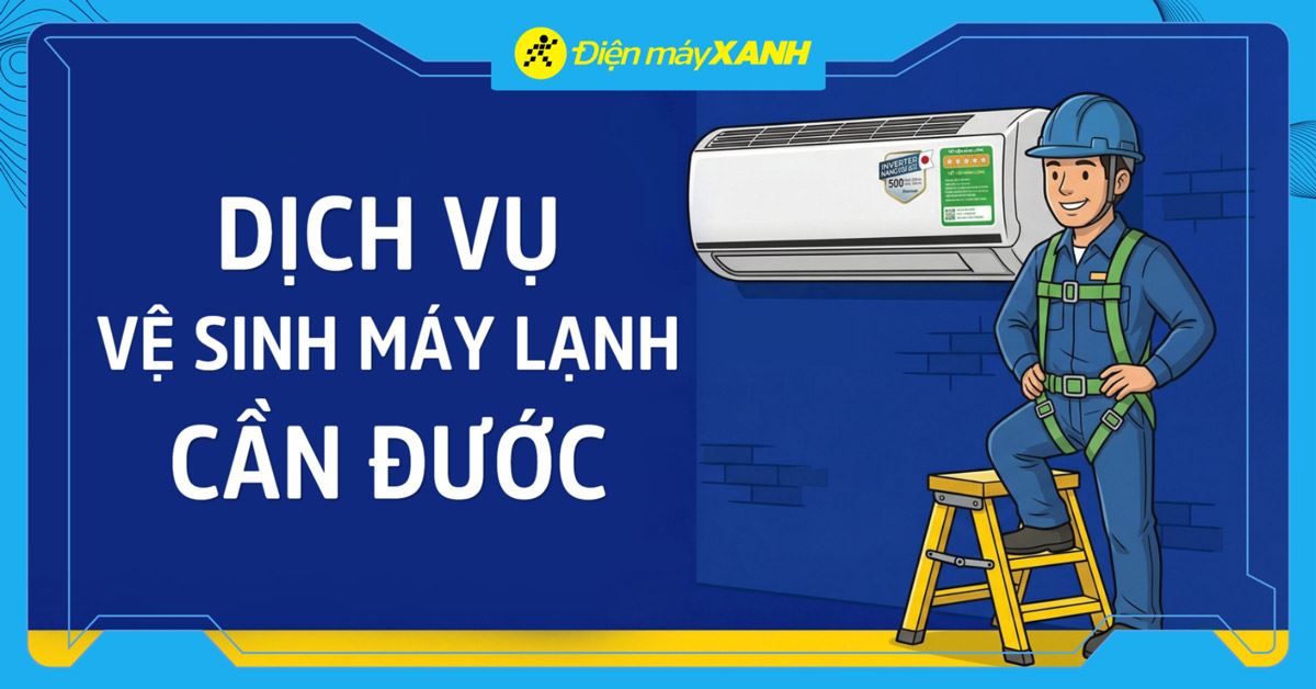 Dịch vụ vệ sinh máy lạnh Cần Đước uy tín, giá từ 150K, bảo hảnh 60 ngày, bơm ga miễn phí