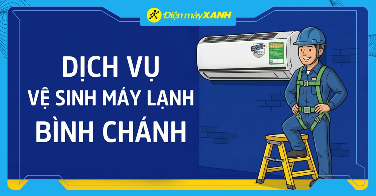 Dịch vụ vệ sinh máy lạnh Bình Chánh uy tín, giá từ 150K, bảo hành 60 ngày, bơm ga miễn phí