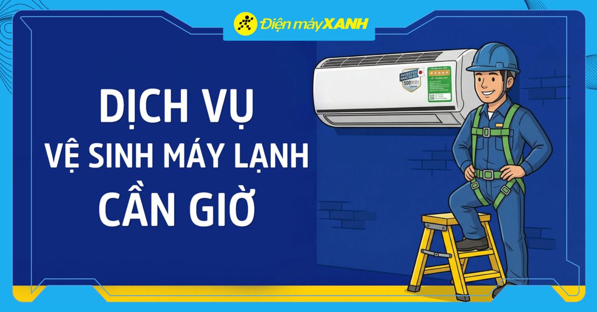 Dịch vụ vệ sinh điều hòa Cần Giờ uy tín, giá từ 150K, bảo hành 60 ngày, bơm ga miễn phí