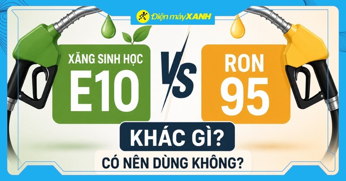 Xăng sinh học E10 khác gì RON 95? Có nên dùng cho xe máy, ô tô không?