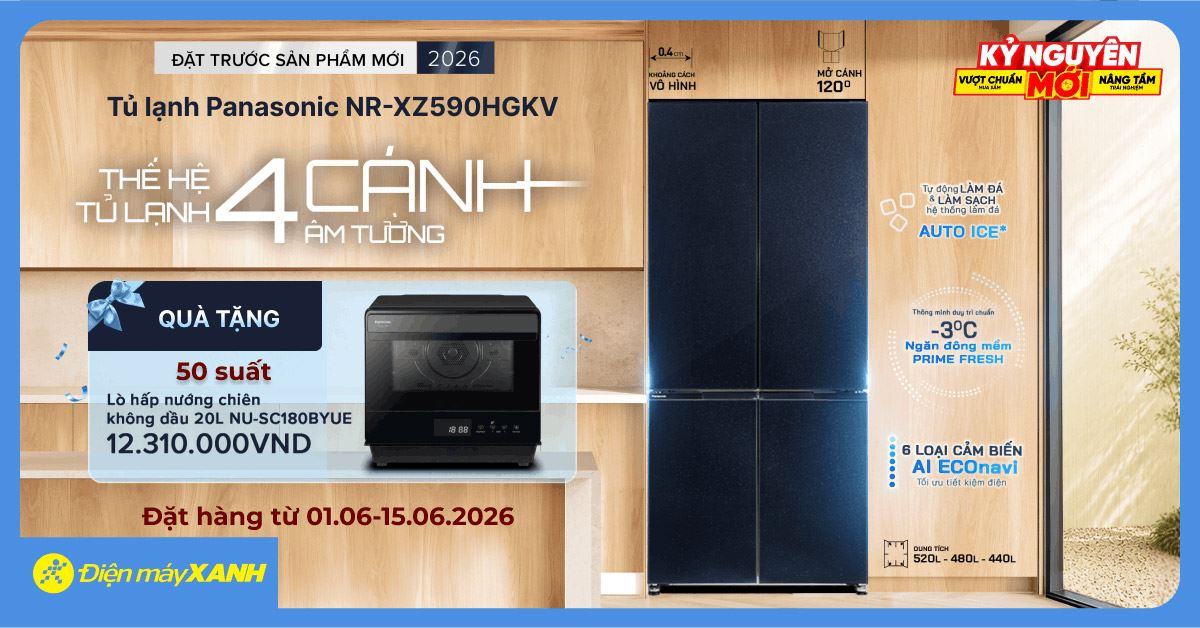 ĐẶT TRƯỚC TỦ LẠNH PANASONIC - NHẬN NGAY QUÀ TẶNG CAO CẤP TRỊ GIÁ 12 TRIỆU