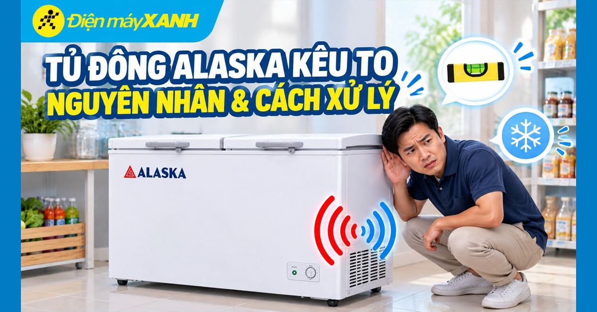 Tủ đông Alaska bị kêu to - Nguyên nhân và cách khắc phục nhanh chóng