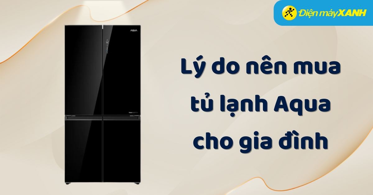 7 lý do nên mua tủ lạnh Aqua cho gia đình của bạn