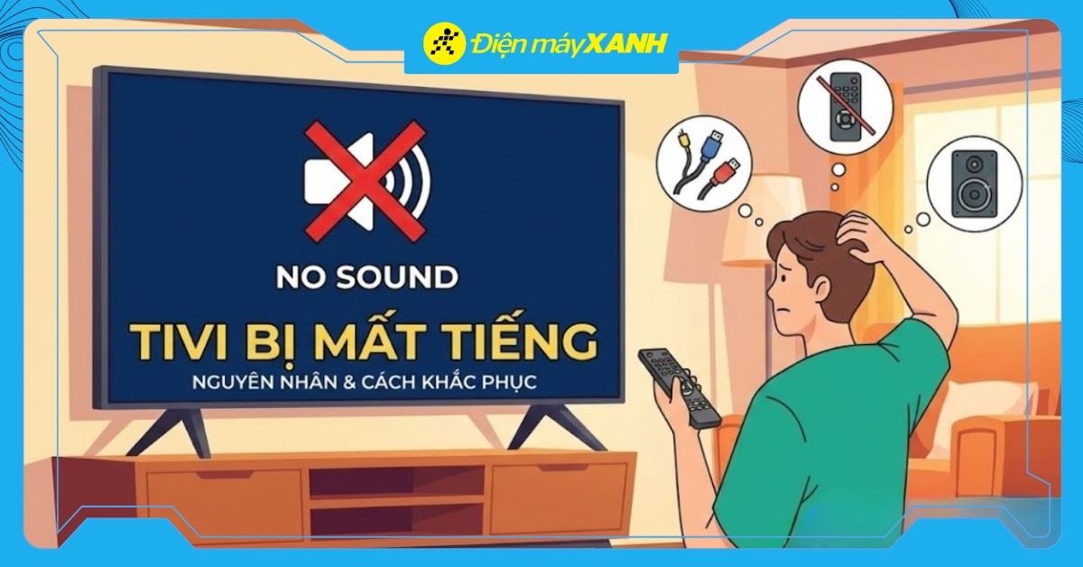 Tivi bị mất tiếng - Nguyên nhân và cách khắc phục nhanh chóng nhất