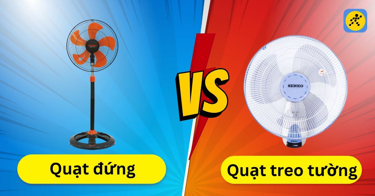 Nên mua quạt đứng hay quạt treo tường để sử dụng trong gia đình?