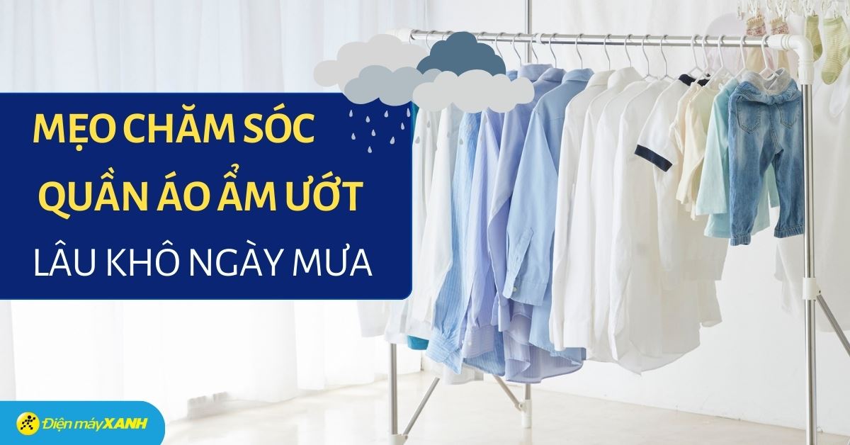 Mẹo chăm sóc quần áo ẩm ướt, lâu khô ngày mưa hiệu quả mà bạn không nên bỏ lỡ