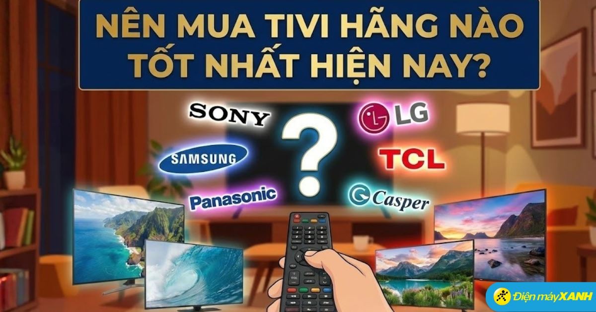 Nên mua tivi hãng nào tốt nhất hiện nay? 10 thương hiệu tivi phổ biến trên thị trường đáng tham khảo