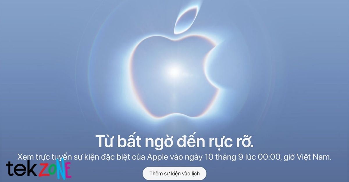 Apple chính thức công bố sự kiện 9/9/2026: Từ bất ngờ đến rực rỡ