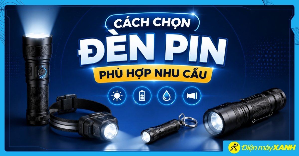 Cách chọn đèn pin phù hợp nhu cầu: 5 bước chọn mua chuẩn