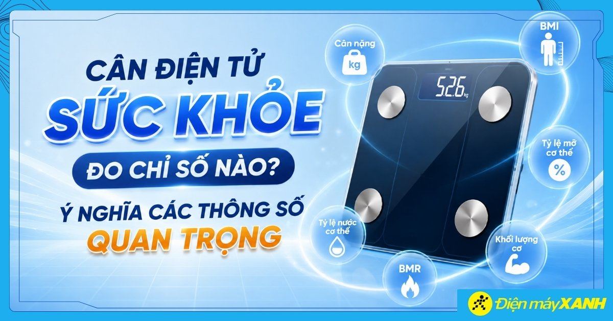 Cân điện tử sức khỏe đo chỉ số nào? Ý nghĩa các thông số quan trọng
