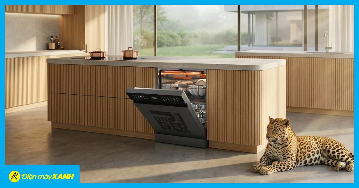 Đánh giá máy rửa chén Junger Leopard Titanium DWJ-T268-INVERTER: Đỉnh cao thiết kế, làm sạch không điểm mù