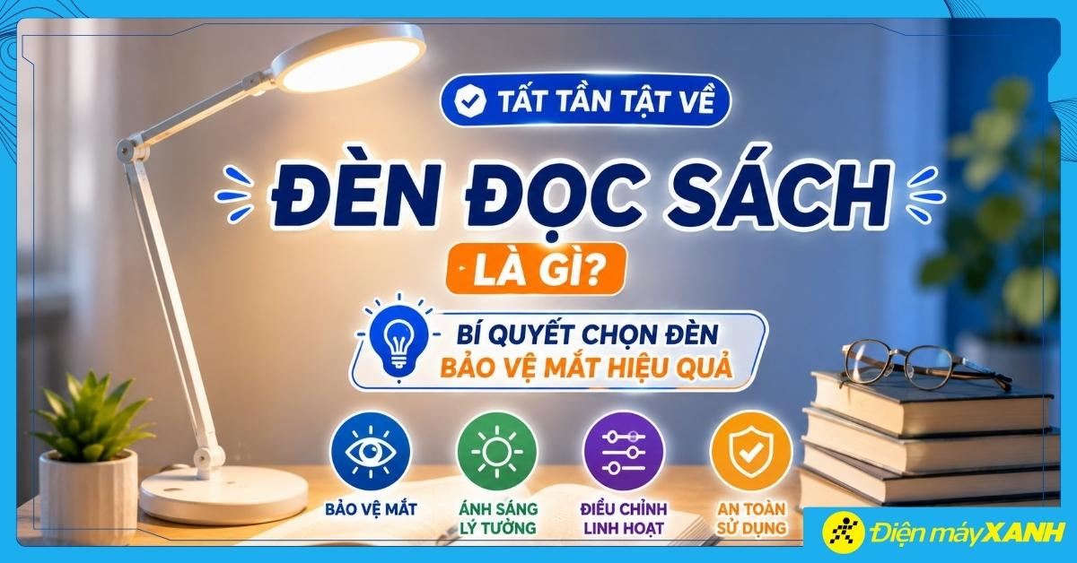 Đèn đọc sách là gì? Bí quyết chọn đèn bảo vệ mắt hiệu quả