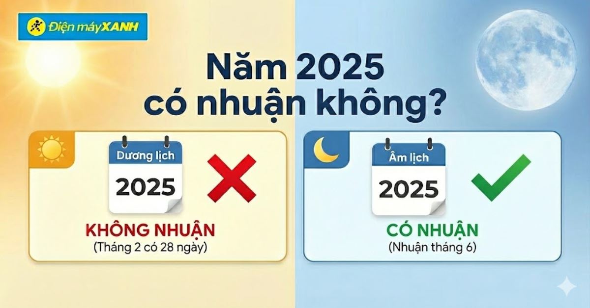 Năm 2025 có nhuận không? Nhuận vào tháng mấy? Cách tính năm nhuận chính xác