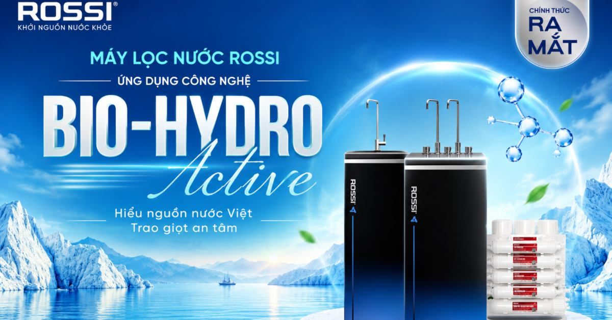 ROSSI ra mắt máy lọc nước thế hệ mới với công nghệ Bio-Hydro Active