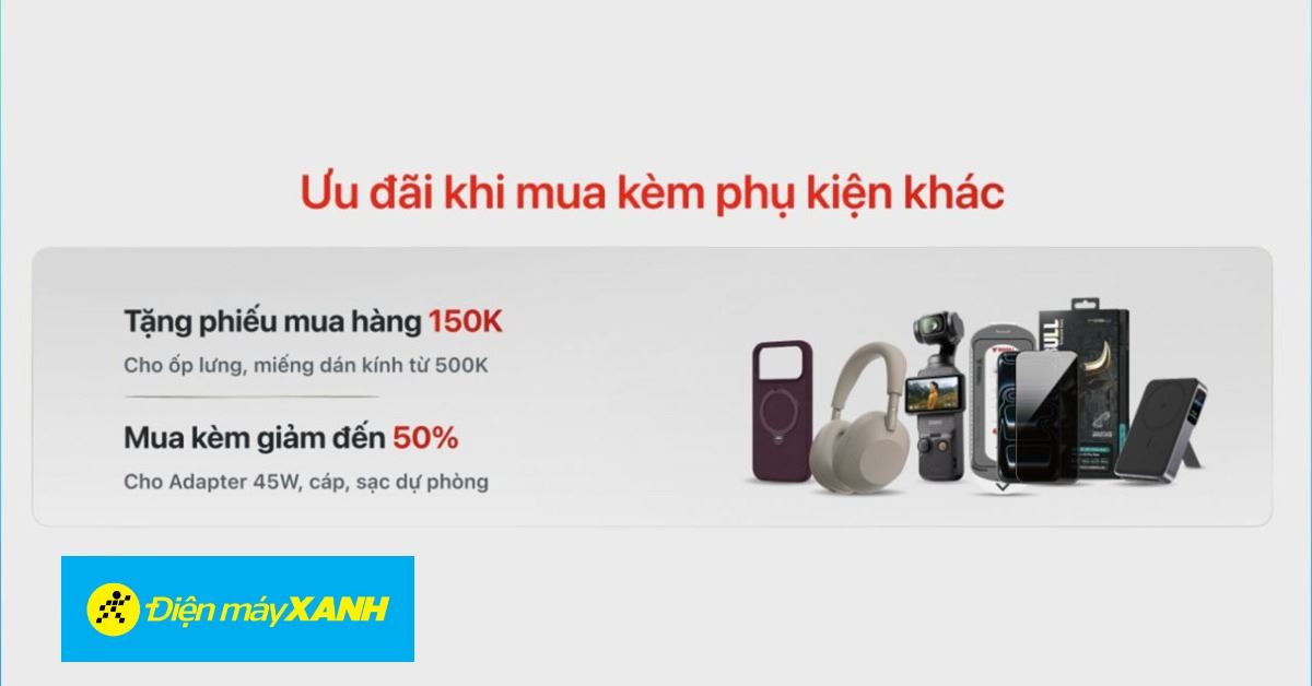 Phụ kiện mua kèm iPhone 18 Pro | iPhone 18 Pro Max giảm đến 50%