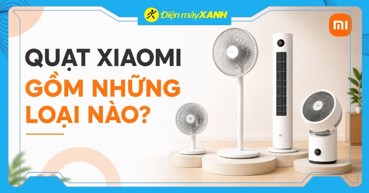 Quạt Xiaomi gồm những loại nào? Cách chọn loại quạt phù hợp với nhu cầu