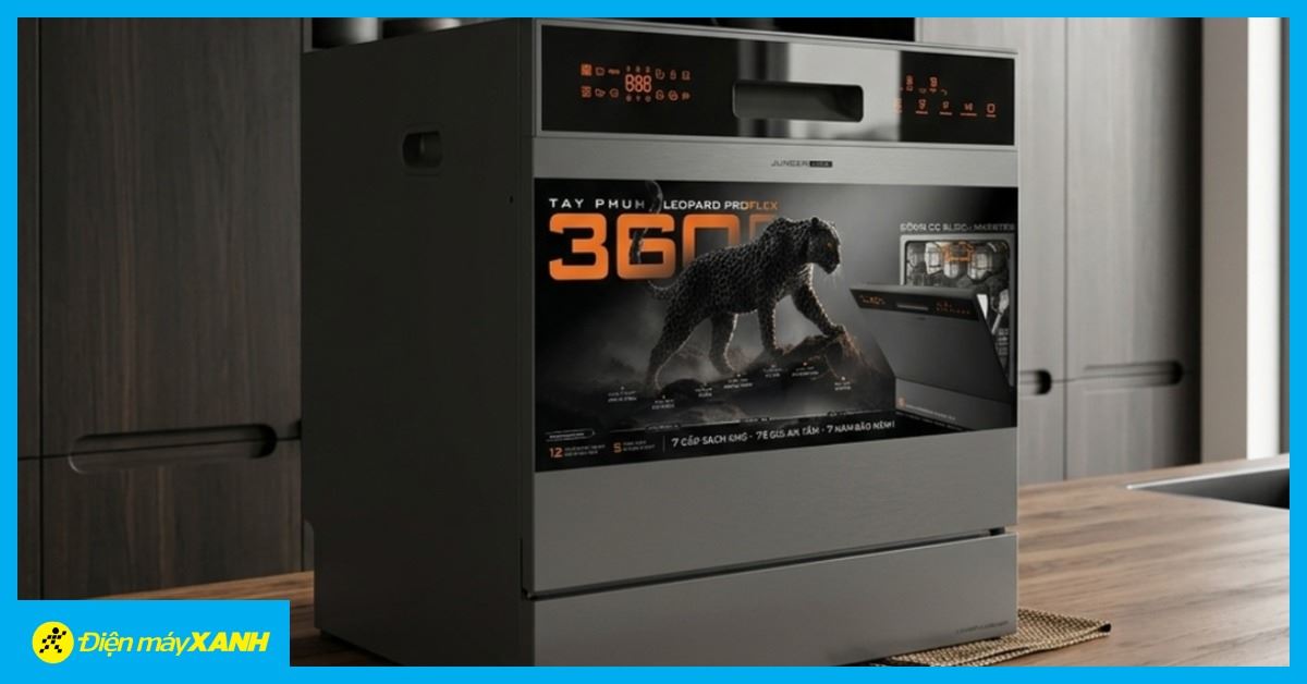 Review máy rửa chén Junger Leopard DWJ-103-PRO: Gọn gàng gian bếp, sức chứa bất ngờ