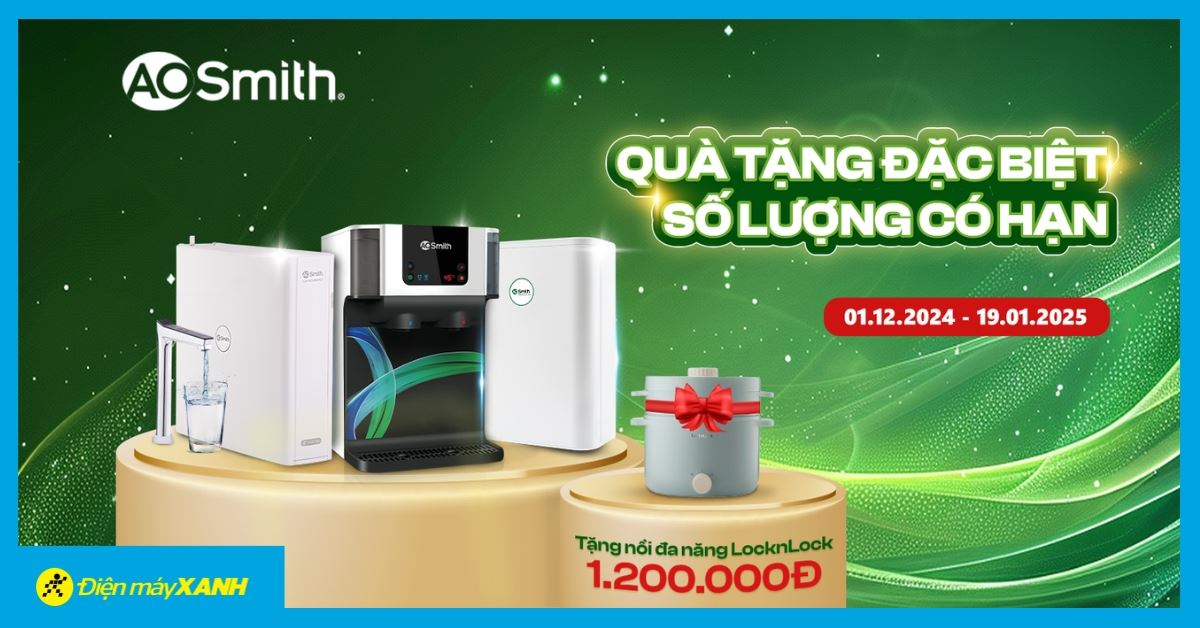 Quà tặng mùa Xuân: Sắm AOSmith - Rinh nồi điện đa năng Lock&Lock trị giá 1.2 triệu đồng