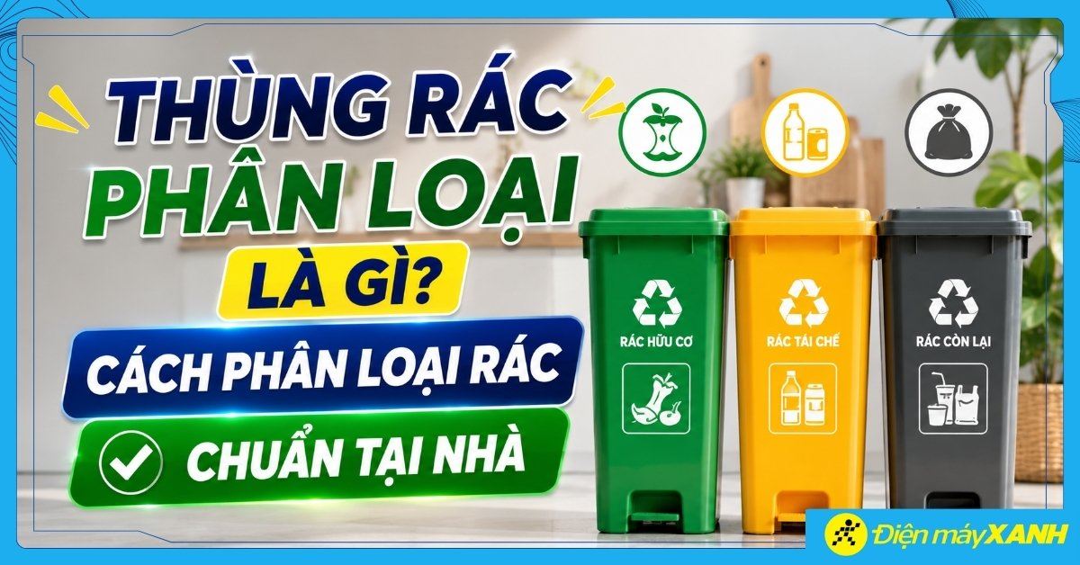 Thùng rác phân loại là gì? Cách phân loại rác chuẩn tại nhà