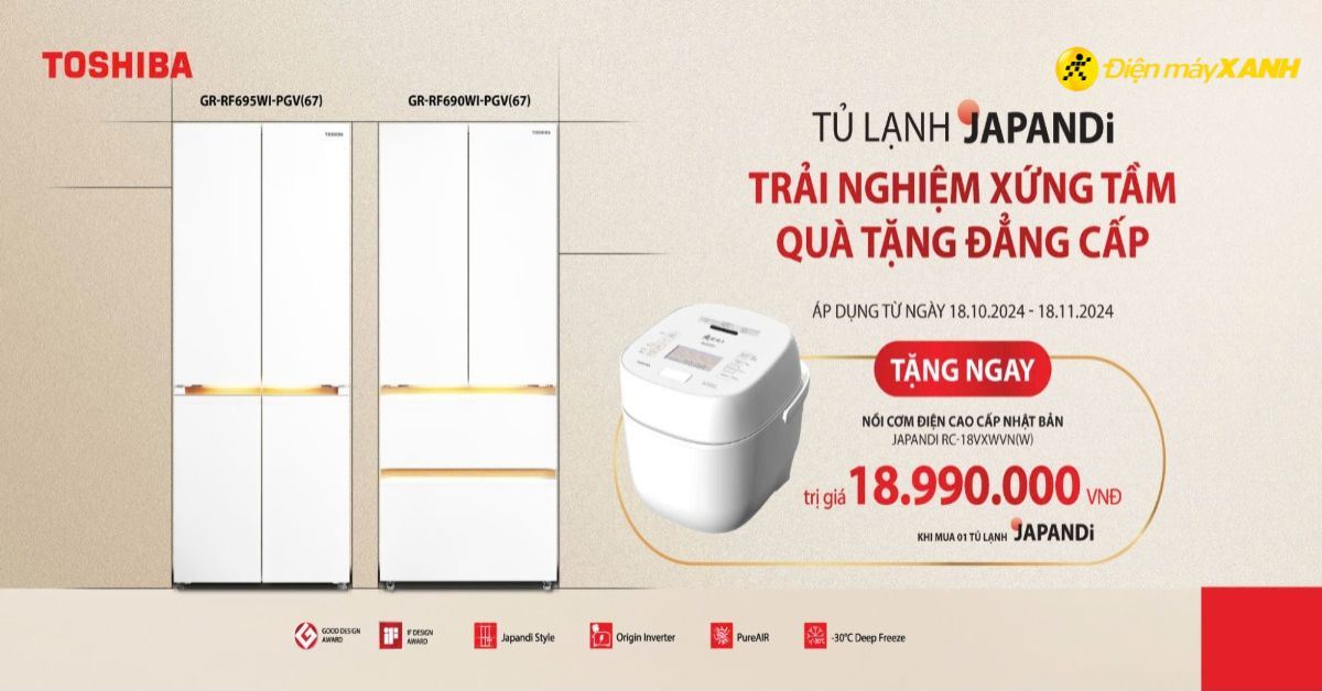 Tủ lạnh Toshiba - Hoàn hảo trong thầm lặng, quà tặng phải xứng tầm