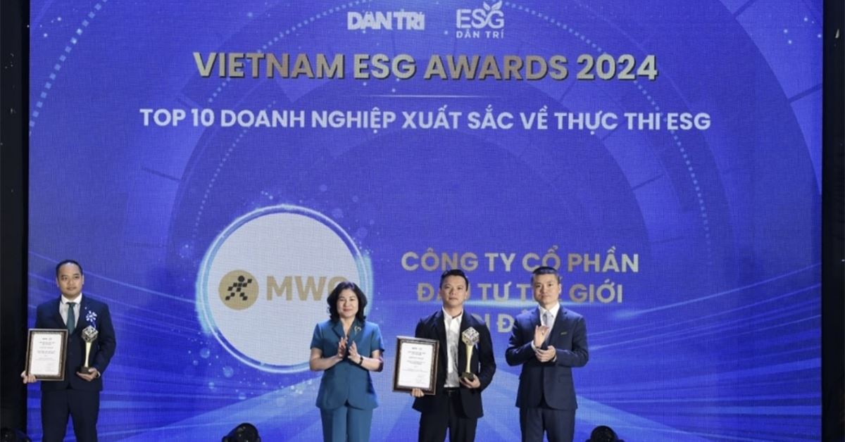 MWG vào Top 10 doanh nghiệp thực thi ESG toàn diện tại Vietnam ESG Awards 2025