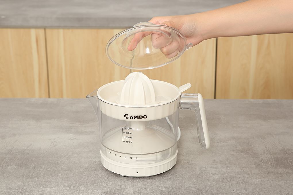 Máy vắt cam Rapido ROJ-40D Màu Trắng - Kem