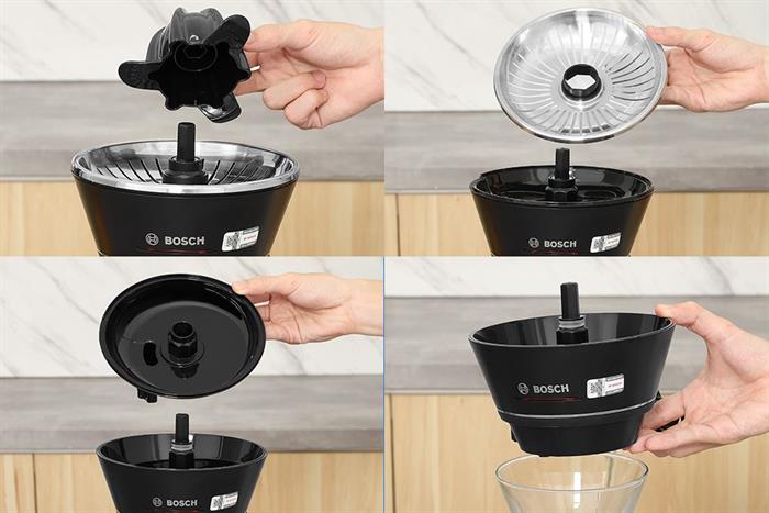 Máy vắt cam Bosch 40W MCP72GPB Màu Đen