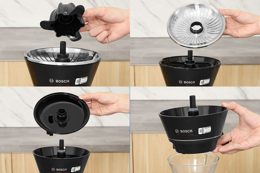 Máy vắt cam Bosch 40W MCP72GPB Màu Đen