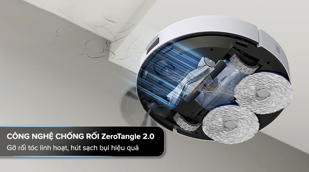 Robot hút bụi lau nhà Ecovacs N30 PRO OMNI - Công nghệ chống rối ZeroTangle 2.0