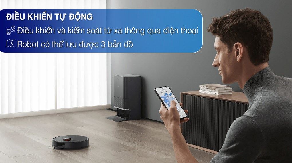 Robot hút bụi lau nhà Xiaomi X20 Max - Điều khiển điện thoại