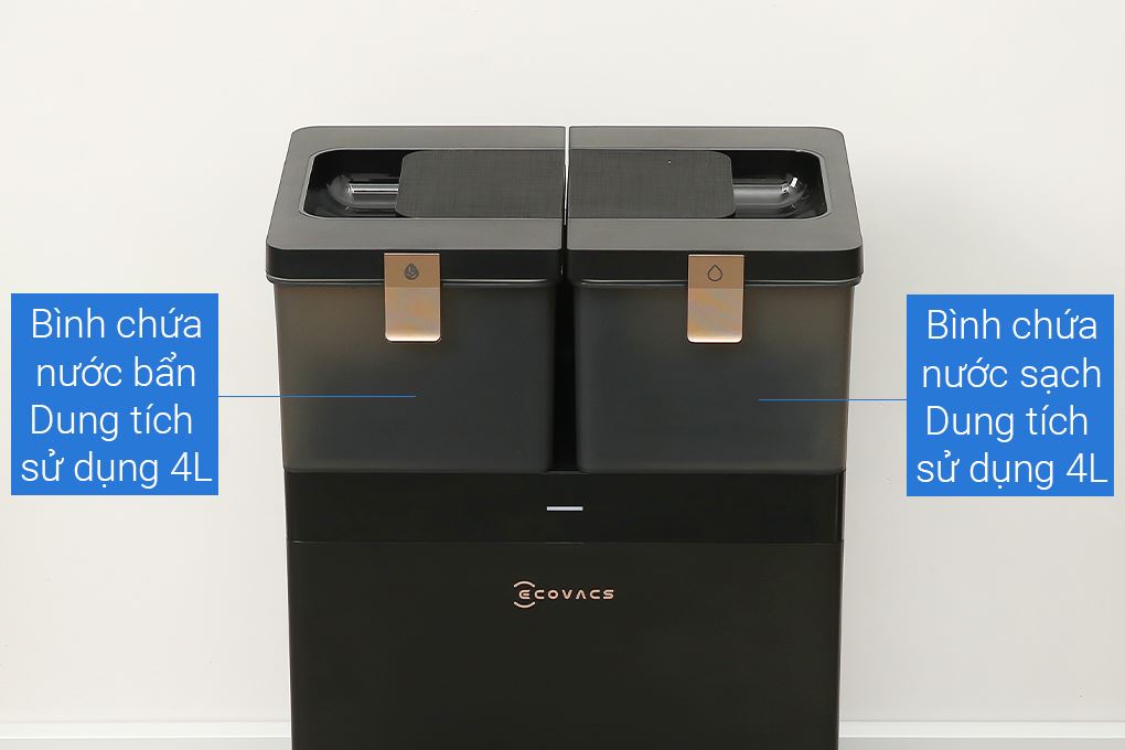 Robot hút bụi lau nhà Ecovacs Deebot X8 PRO OMNI - Đen Màu Đen