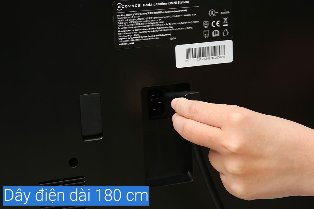 Robot hút bụi lau nhà Ecovacs Deebot X8 PRO OMNI - Đen Màu Đen