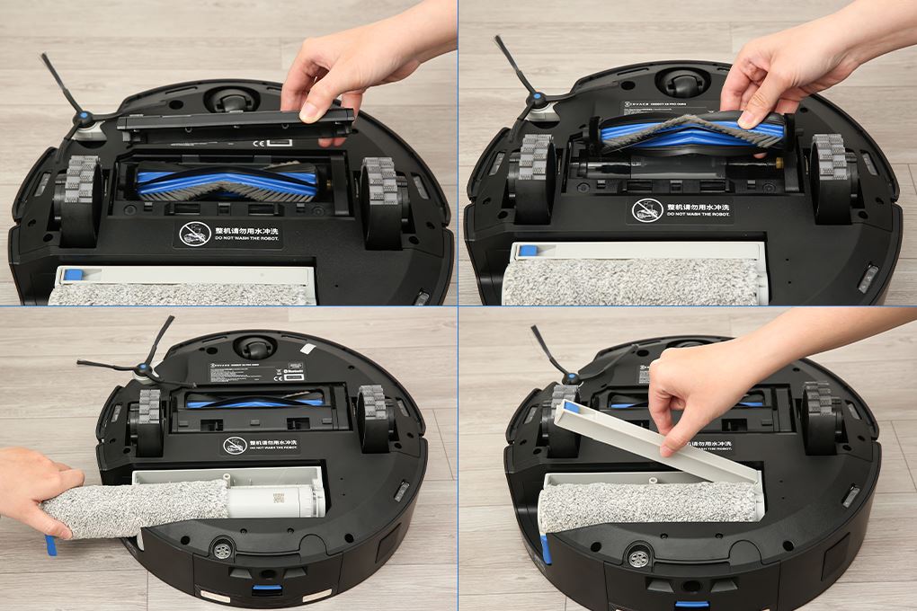 Robot hút bụi lau nhà Ecovacs Deebot X8 PRO OMNI - Đen Màu Đen