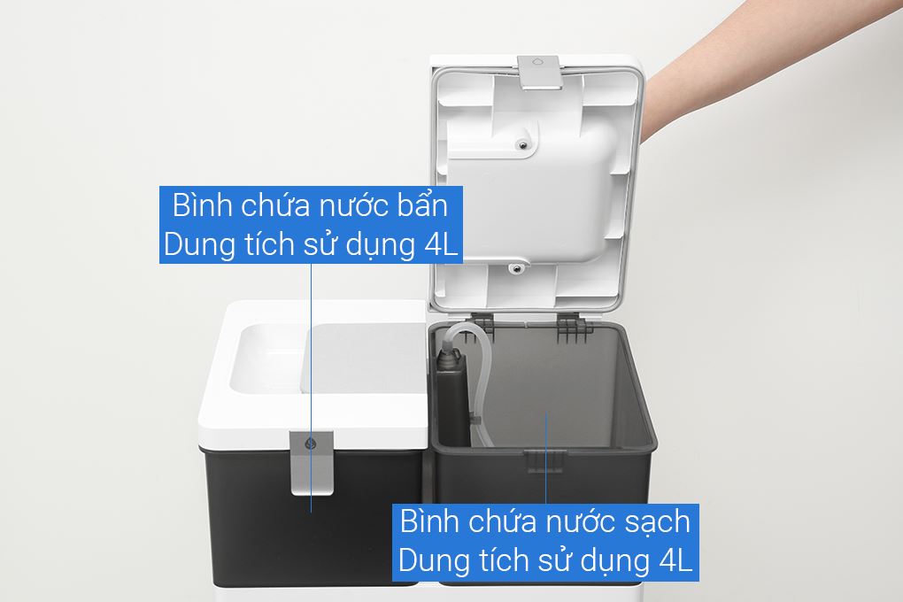 Robot hút bụi lau nhà Ecovacs Deebot X8 PRO OMNI - Trắng Màu Trắng