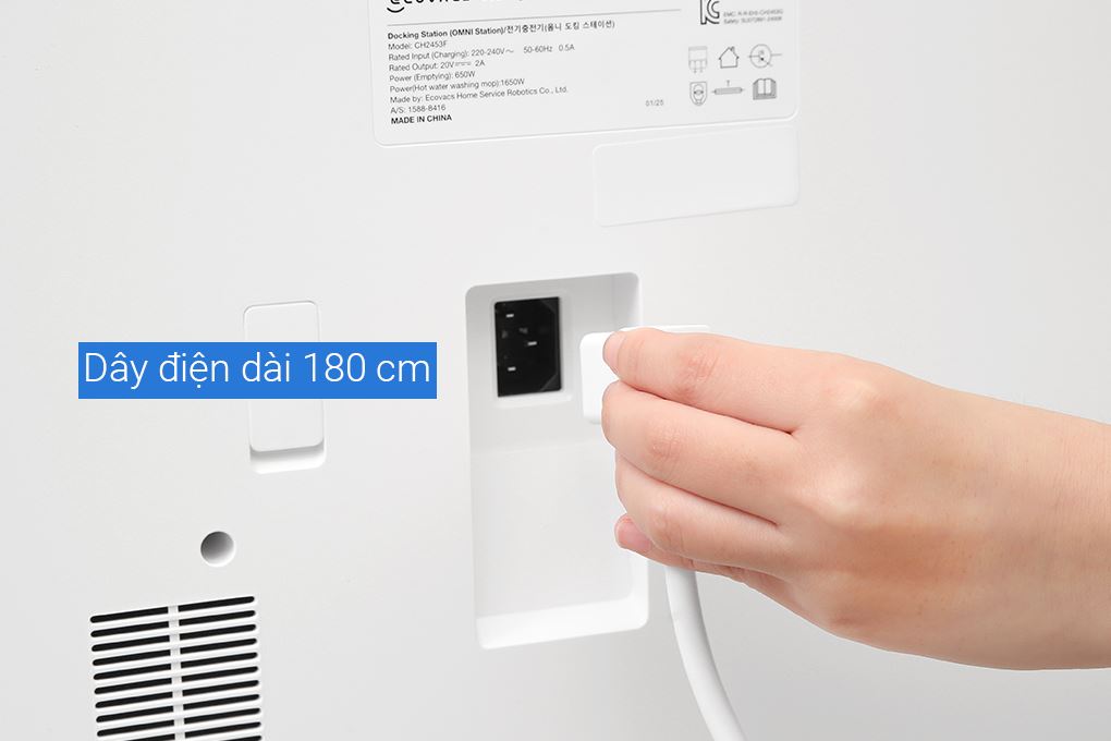 Robot hút bụi lau nhà Ecovacs Deebot X8 PRO OMNI - Trắng Màu Trắng