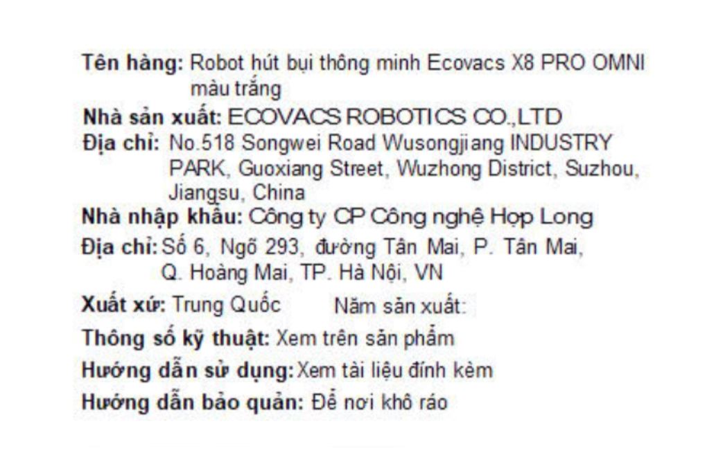 Robot hút bụi lau nhà Ecovacs Deebot X8 PRO OMNI - Trắng - 18
