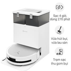 Robot hút bụi lau nhà Ecovacs X8 PRO OMNI – Trắng