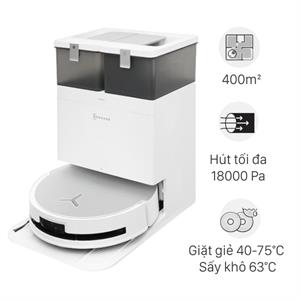 Robot hút bụi lau nhà Ecovacs Deebot X8 PRO OMNI - Trắng
