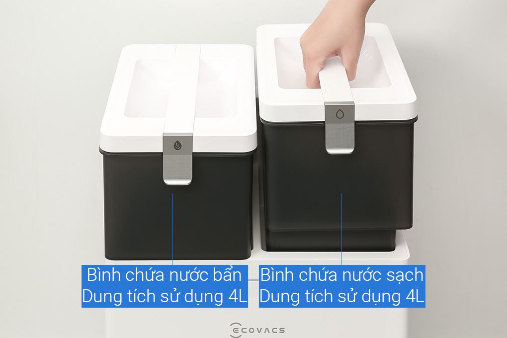 Robot hút bụi lau nhà Ecovacs Deebot T50 OMNI Màu Trắng