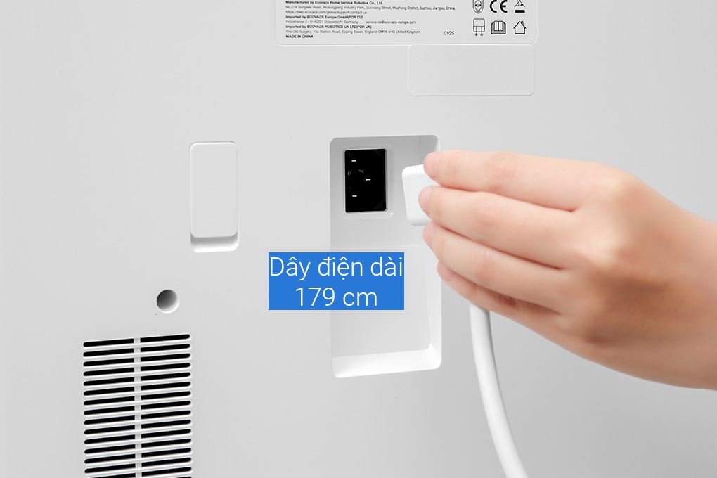 Robot hút bụi lau nhà Ecovacs Deebot T50 OMNI Màu Trắng