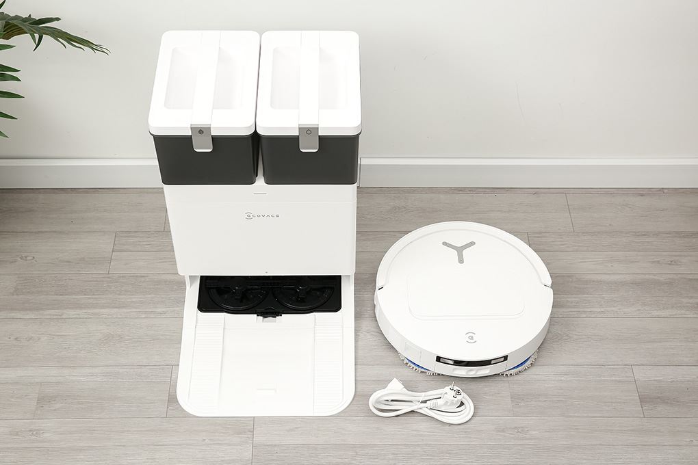 Robot hút bụi lau nhà Ecovacs Deebot T50 OMNI Màu Trắng